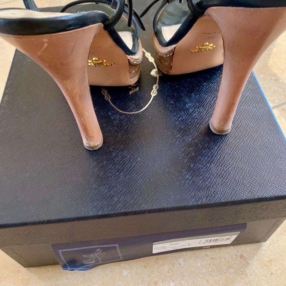 Prada Platform Slingback Sandals - Picture 4 of 6